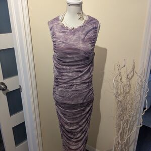 Forever 21 Marble Purple Midi Dress